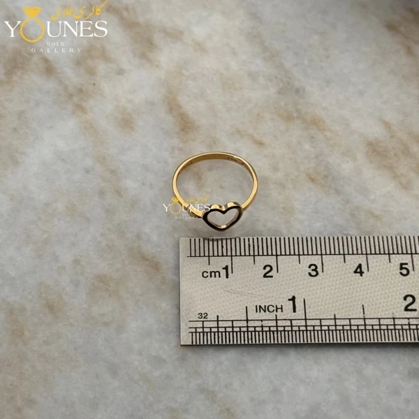 انگشتر طلا قلب مینیمال